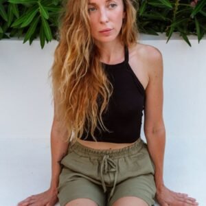 Calypso crop top black