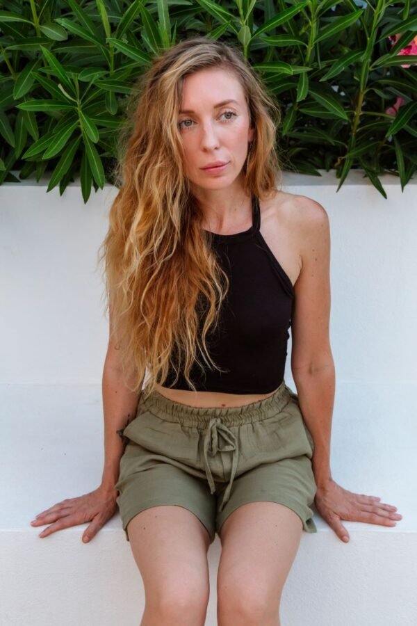 Calypso crop top black