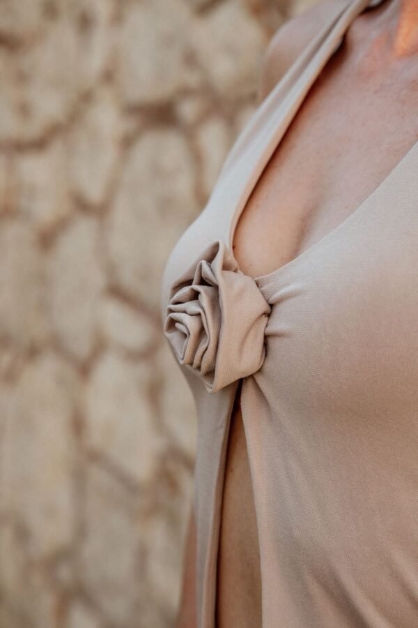 Rosetta crop top beige - Image 3